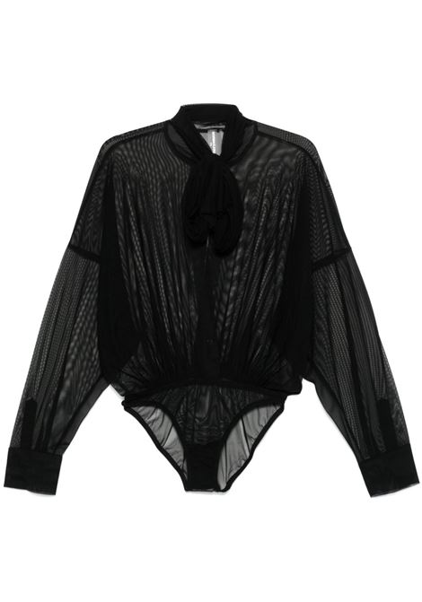 Black bow blouse bodysuit Norma Kamali - women NORMA KAMALI | ST424BMSC67001